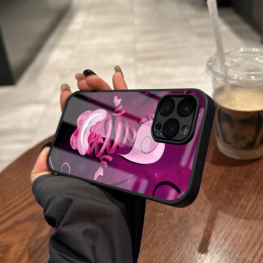 Phone Cases Iphone 13 - チェシャ猫のアリス・イン・ワンダーランドデザインのiPhone用ケース。対応機種：iPhone 18、17、16、15、14、13、12、X、XR、XS、8 Plus、Mini、Pro Max。ガラス製で、磁石が内蔵されたスマホケース。