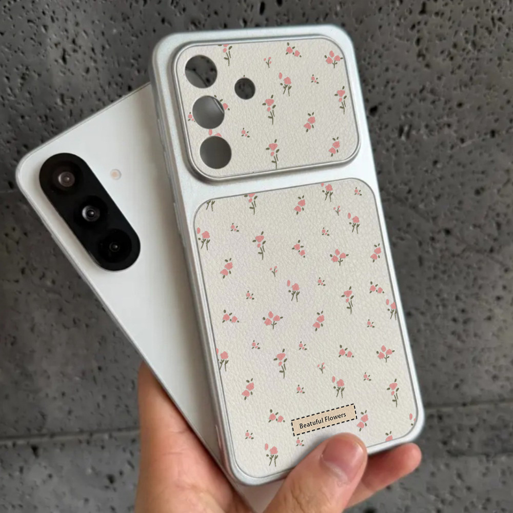 Phone Cases Galaxy A16 5G - カメラウィンドウ付きフラワーデザインスマホケース Samsung S26 Ultra S24 S25