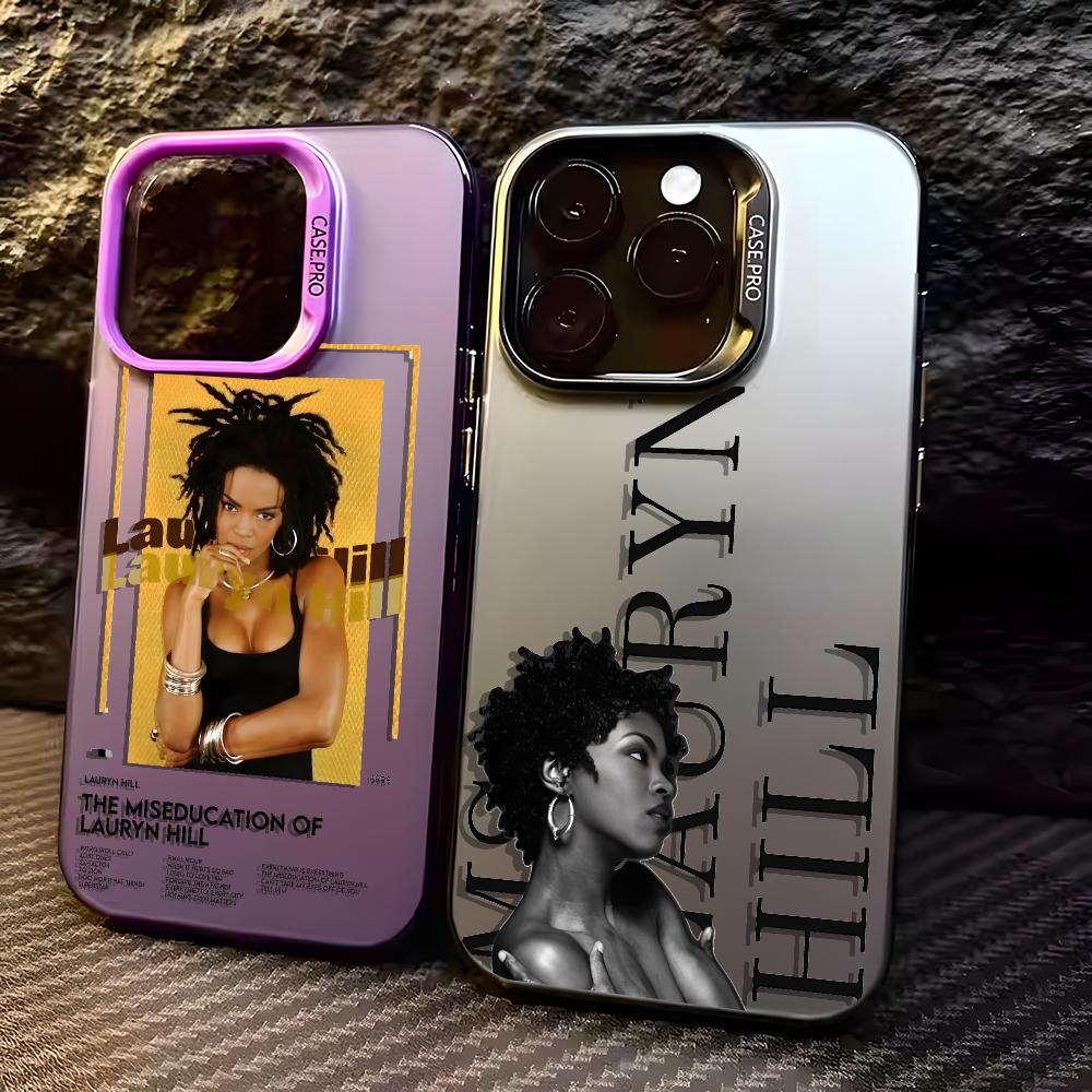 Phone Cases H&M - L-LaurynS H-HillS iPhone 18、17、16、15、14、13、12 Pro Max用、カラフルなマット加工のレーザーオーロラデザイン、耐衝撃性に優れたスマホケース。