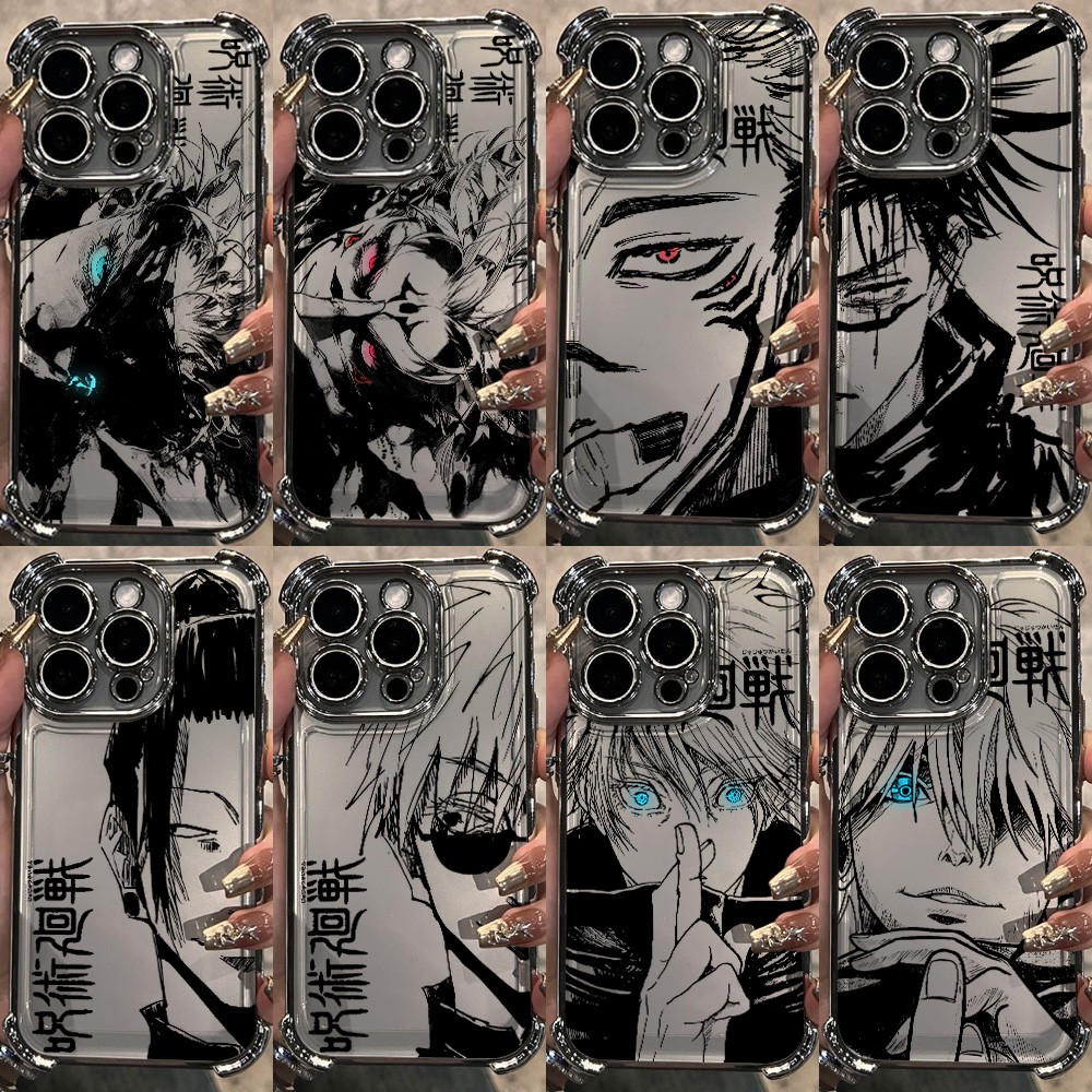 Phone Cases Jujutsu Kaisen - アニメ「呪術廻戦」五条悟メッキ加工スマホケース Huawei Honor X6d 600 x8d