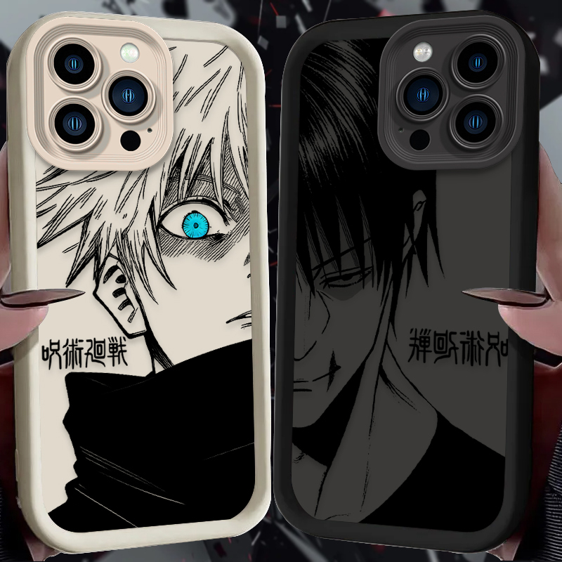 Phone Cases Jujutsu Kaisen - Oppo Reno15、Reno14、Reno13、Reno12、Reno11、Reno10、Reno8、7、Z、T、F、Pro Plus、4G、5G対応のスマートフォン用ケース。『呪術廻戦』の五条悟をモチーフにした背面カバー。