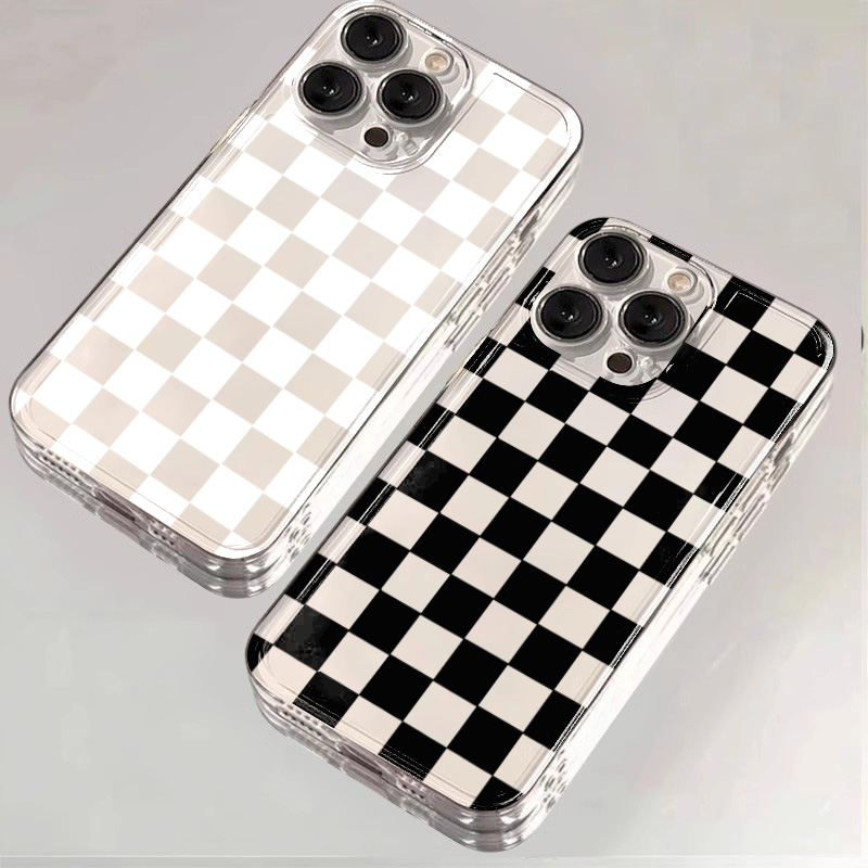 スペースブラックの格子柄スマホケース Xiaomi 15 U - Phone Cases Xiaomi 15 のレビューと価格