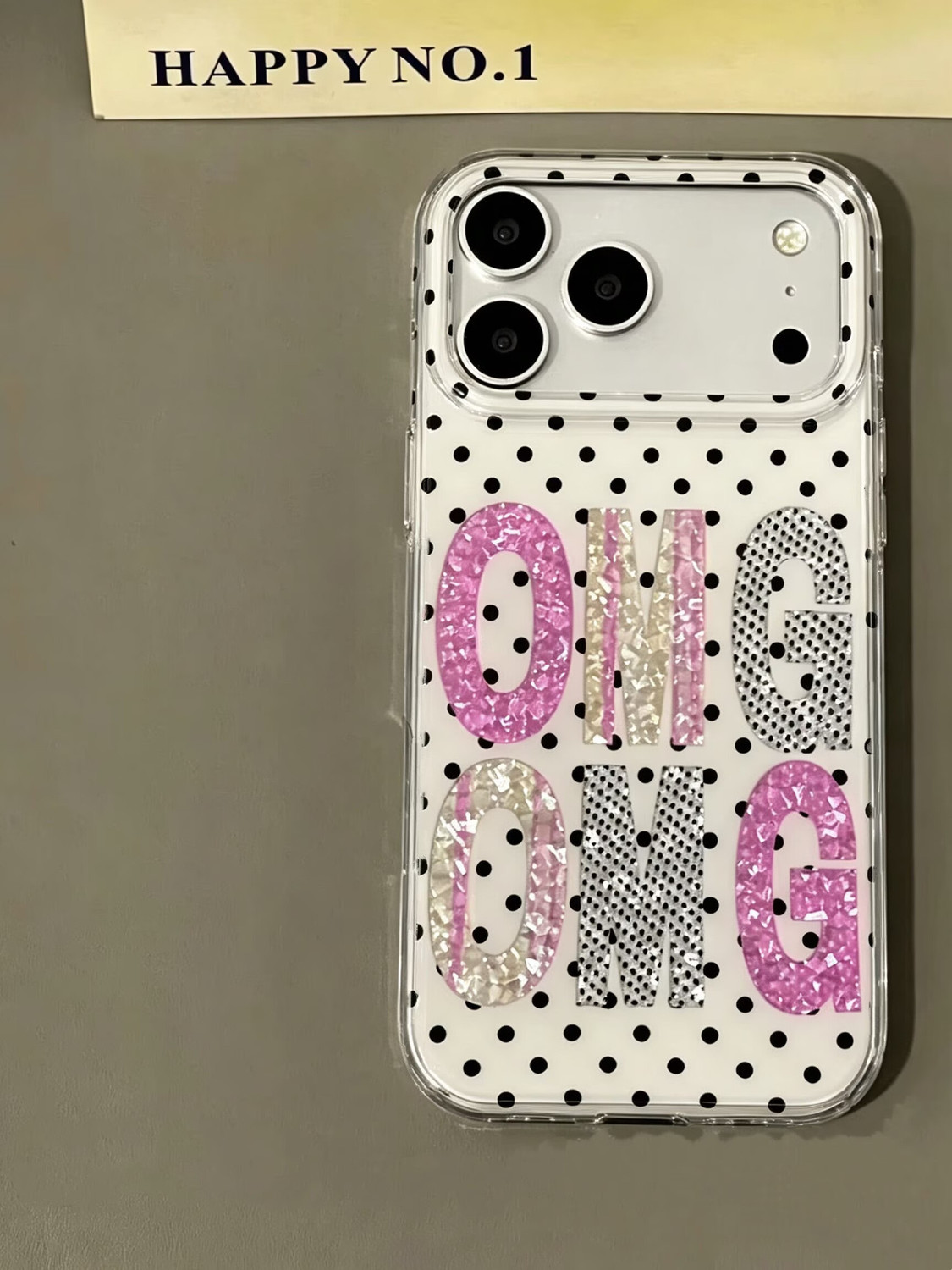 ヴィンテージブラックポルカドットレター入り韓国風iPhone - Phone Cases Iphone 13 のレビューと価格