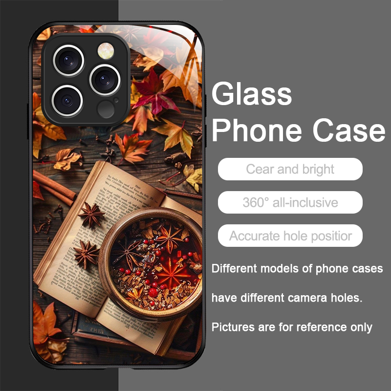 かわいらしいカボチャ柄と秋の紅葉をモチーフにしたコーヒー柄の - Phone Cases Iphone 13 のレビューと価格