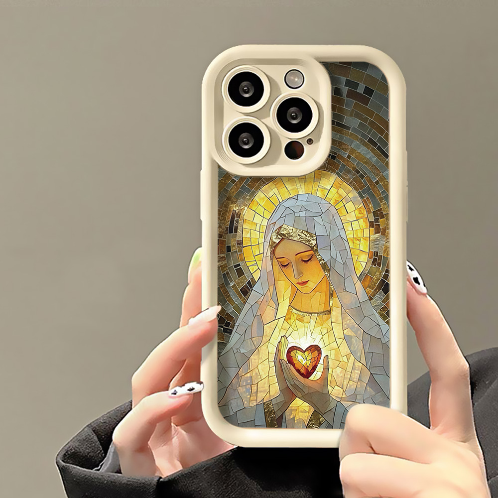 レトロな教会のステンドグラス風デザインのiPhone用ケース - Phone Cases Xr Iphone のレビューと価格