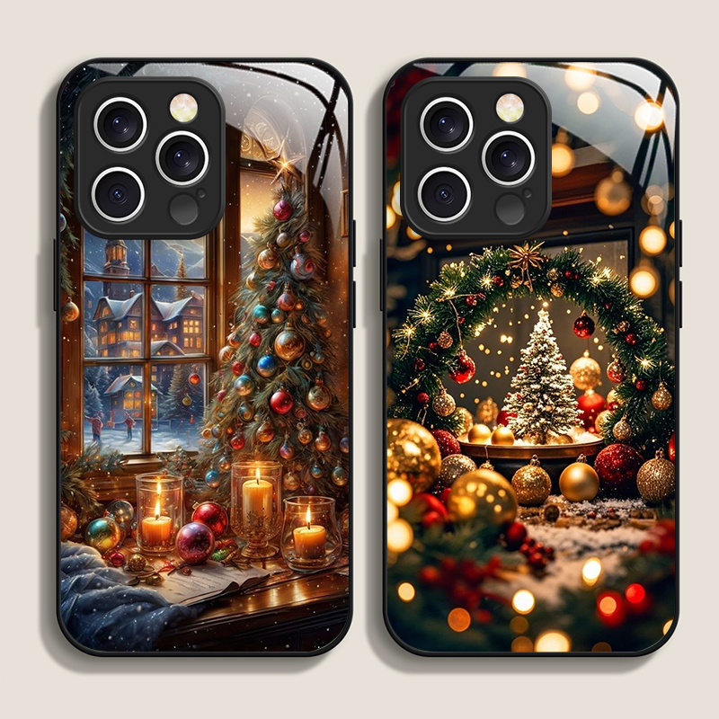 クリスマスツリー ギフト 雪景色 クリエイティブ スマホケー - Phone Cases Iphone 13 のレビューと価格